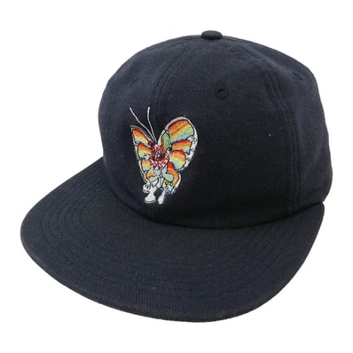 Supreme シュプリーム キャップ 16SS Gonz Butterfly 6-Panel Cap ゴンズ バタフライ 6パネル キャップ 帽子 ダークネイビー系【中古】