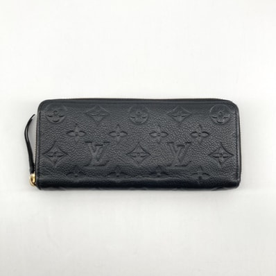 LOUIS VUITTON(ルイ・ヴィトン) ポルトフォイル・クレマンス アンプラント ラウンドファスナー M60171 長財布 ブラック