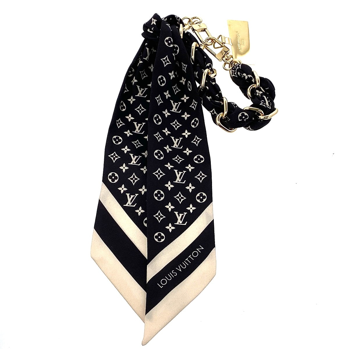 Louis Vuitton Bag Charm & Phone Strap Monogram Silhouette "Black"