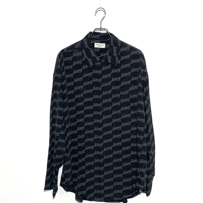 BALENCIAGA Women's BB Monogram Minimal Shirt Black