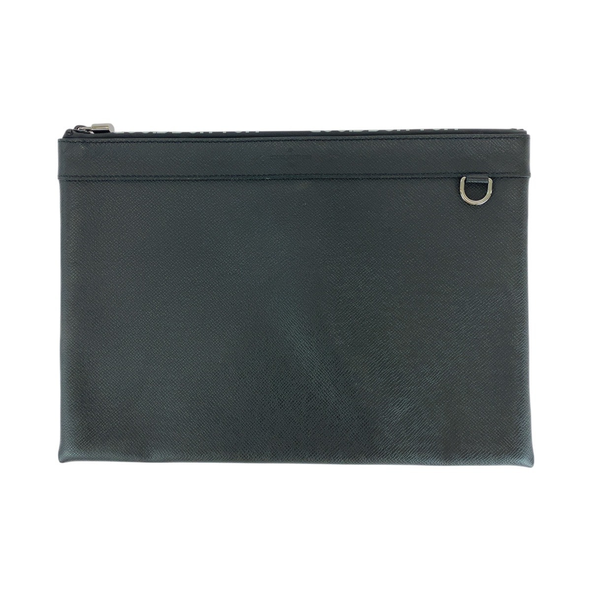 美品 LOUIS VUITTON ルイヴィトン タイガ ポシェットアポロ ブラック 黒 シルバー金具 レザー クラッチバッグ セカンドバッグ 504722 【中古】