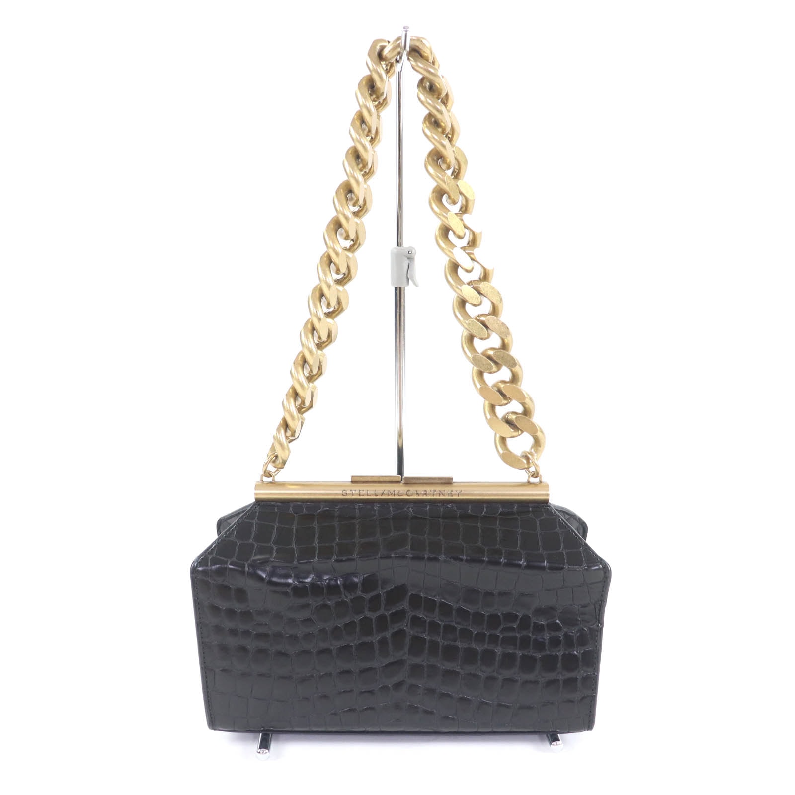 未使用品 ステラマッカートニー ショルダーバッグ ブラック レディース