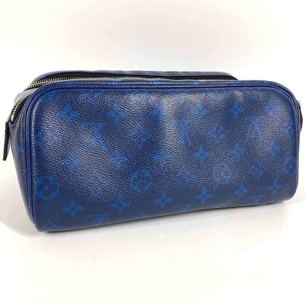 ルイヴィトン LOUIS VUITTON ドップ・キット M30849 タイガラマ ポーチ ハンドバッグ クラッチバッグ セカンドバッグ タイガレザー ブルー