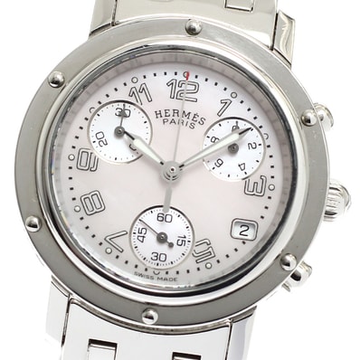 ☆良品 エルメス クリッパークロノ CL1.310 レディース 【中古】