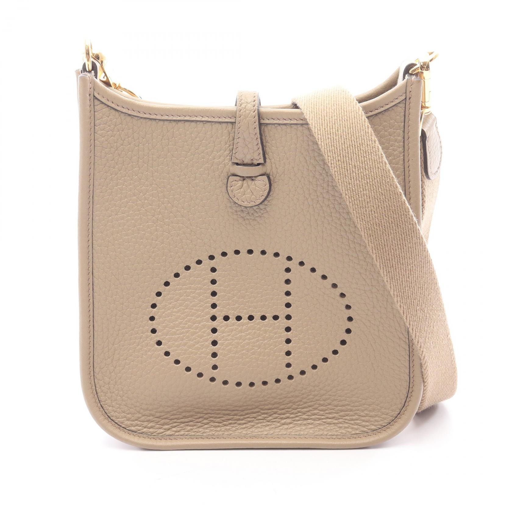 エルメス HERMES エヴリンアマゾンTPM ショルダーバッグ バッグ レザー トリヨンクレマンス トリヨンクレマンス ベージュマルファ B刻印(2023年製造) レディース ベージュ系 【中古】