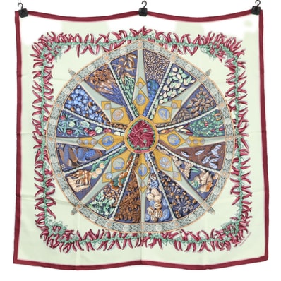 エルメス AUX PAYS DES EPICES スパイスの土地で シルク カレ90