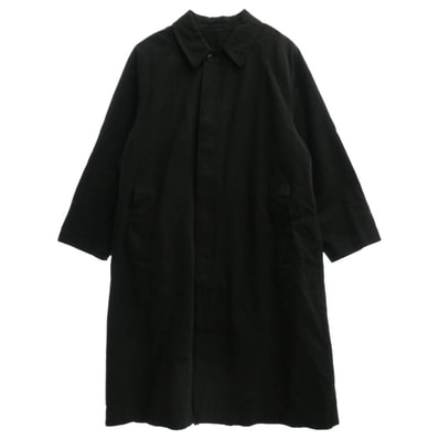 COMOLI コモリ コート 24AW A03-04001 GARMENT DYED BAL COLLAR COAT 製品染 バルカラーコート ロングコート ブラック系 1【中古】