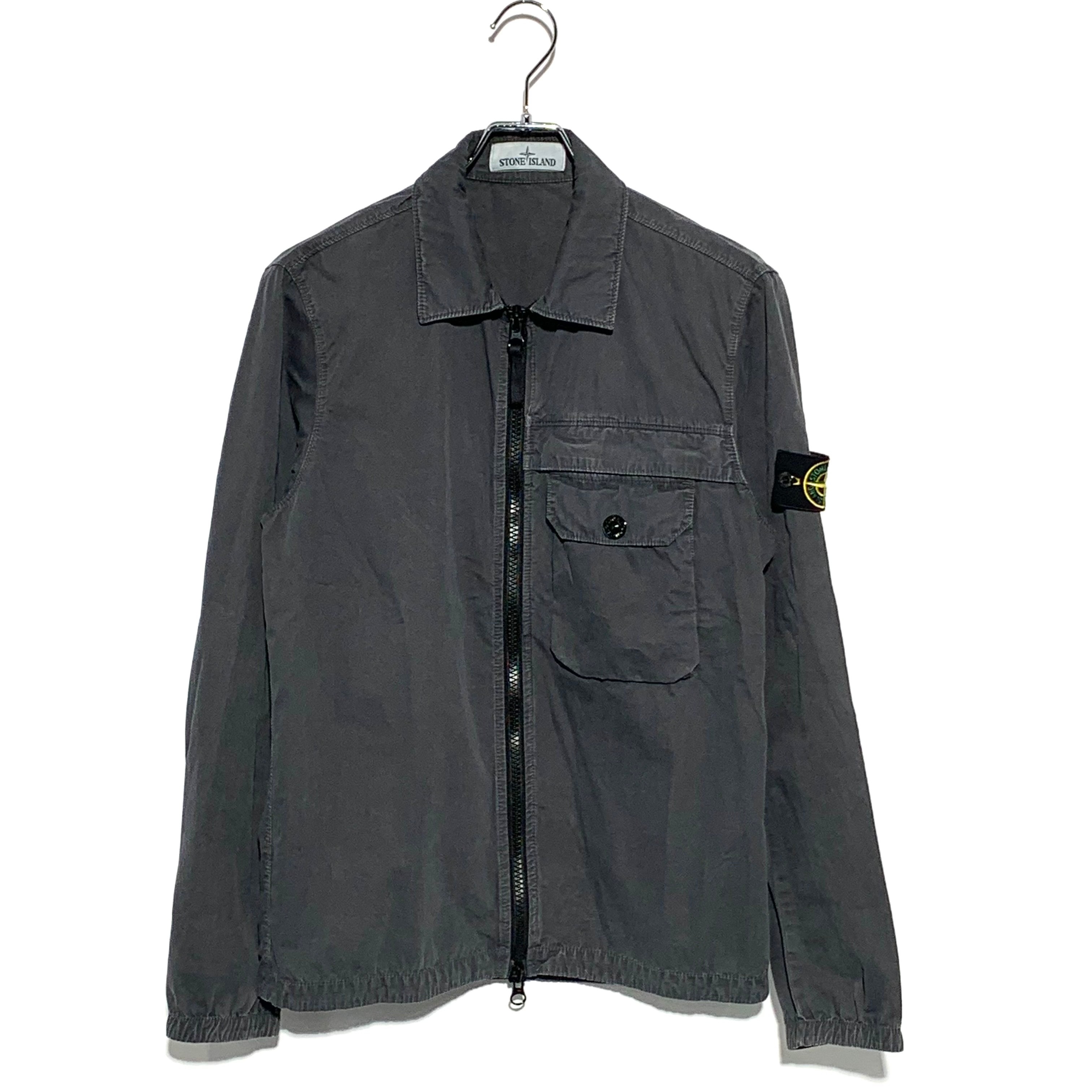 STONE ISLAND Garment Dyed Shirt Jacket Black