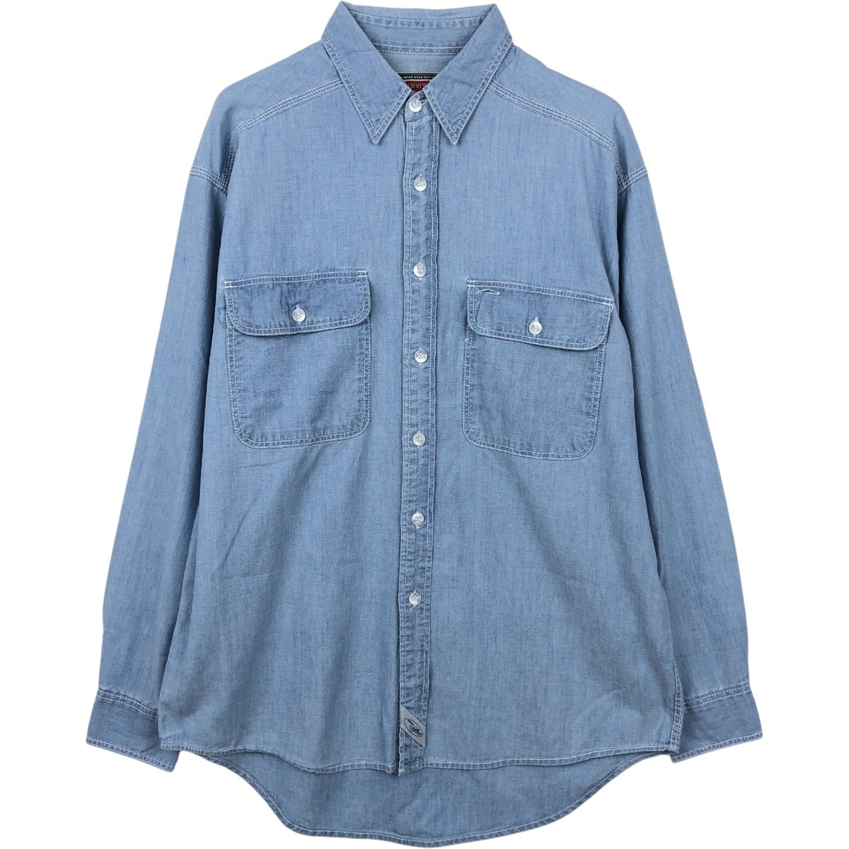 古着 リーバイス Levi's 長袖 コットンシャツ メンズM相当/eaa666564