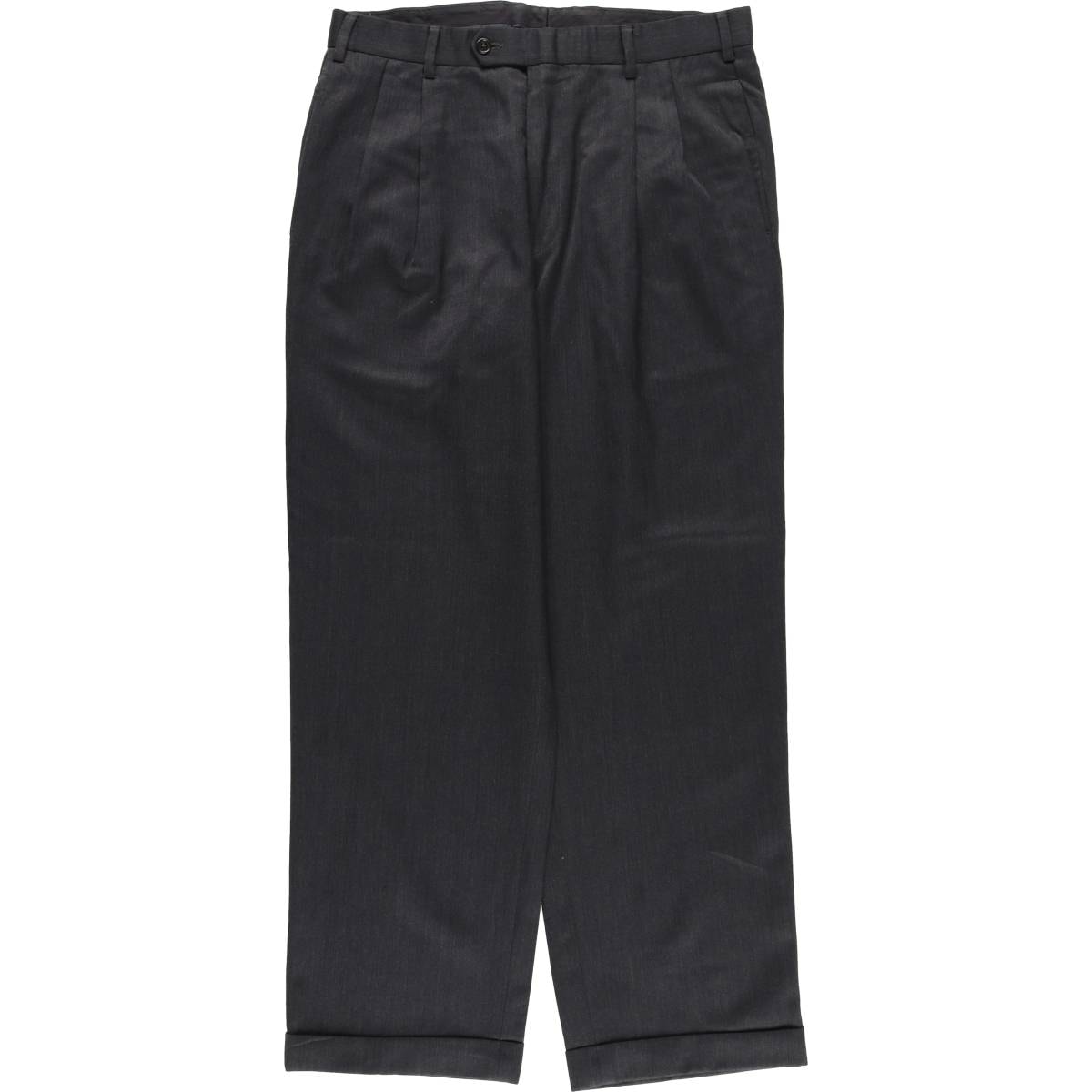 古着 ブルックスブラザーズ Brooks Brothers ツータック ウールパンツ スラックス カナダ製 メンズw34相当/eaa612059