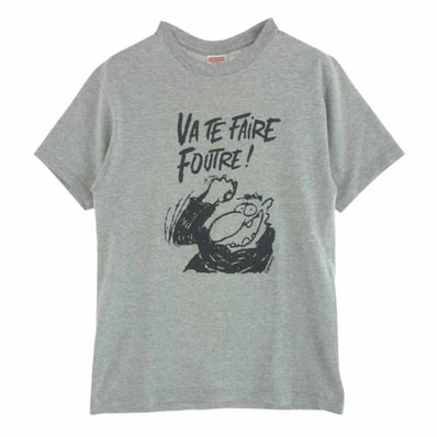 Supreme シュプリーム Tシャツ 10SS Va TE Faire Foutre Tee プリント 半袖 Tシャツ グレー系 S【中古】