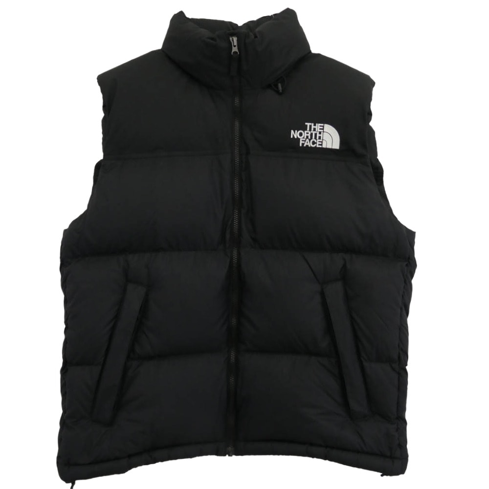 THE NORTH FACE ノースフェイス ダウンベスト ND92338 Nuptse Vest ヌプシ ダウン ベスト ブラック系 L【中古】