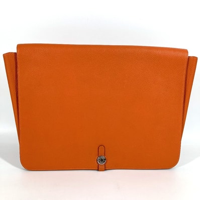 エルメス HERMES ドゴン ミーティング ドゴンミーティング カバン ポーチ 書類バッグ セカンドバッグ フラップ ポーチ クラッチバッグ トリヨンクレマンス オレンジ
