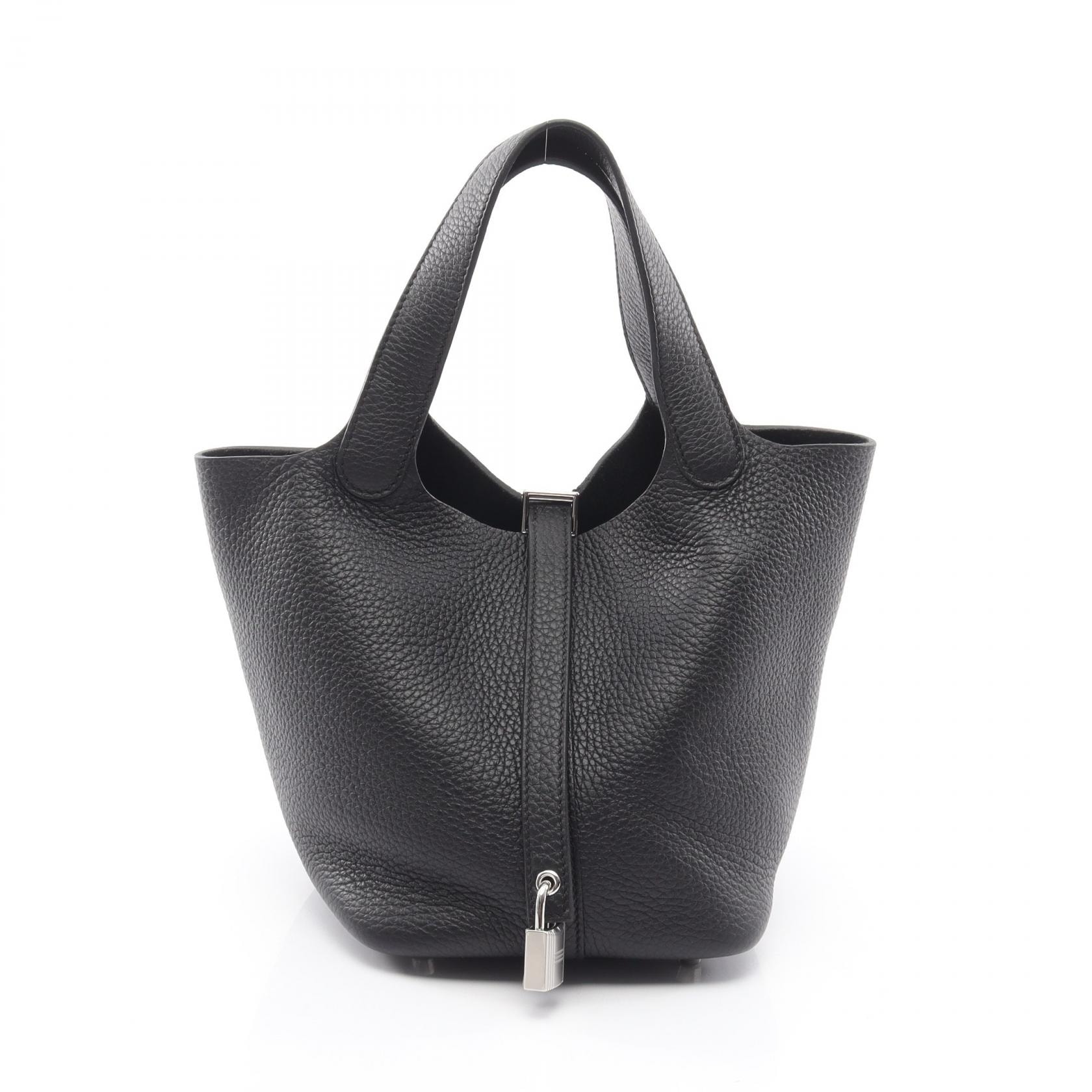 エルメス HERMES ピコタンロックPM ハンドバッグ バッグ トリヨンクレマンス トリヨンクレマンス レディース ブラック系 【中古】