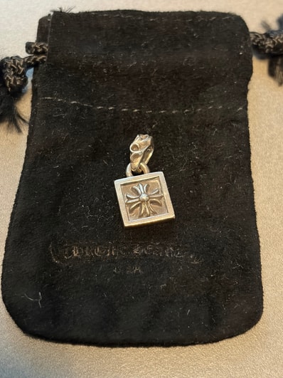 Chrome Hearts Framed CH Plus Charm "Silver"