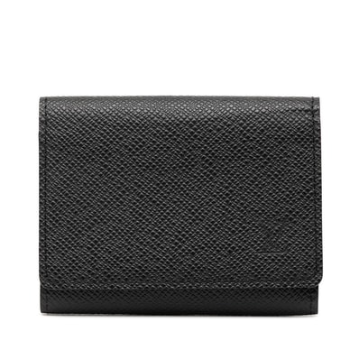 ルイ ヴィトン タイガ アンヴェロップ カルト ドゥ ヴィジット カードケース M30922 ノワール ブラック レザー メンズ LOUIS VUITTON 【中古】