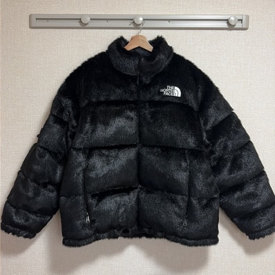 Supreme x The North Face Faux Fur Nuptse Jacket "Black"