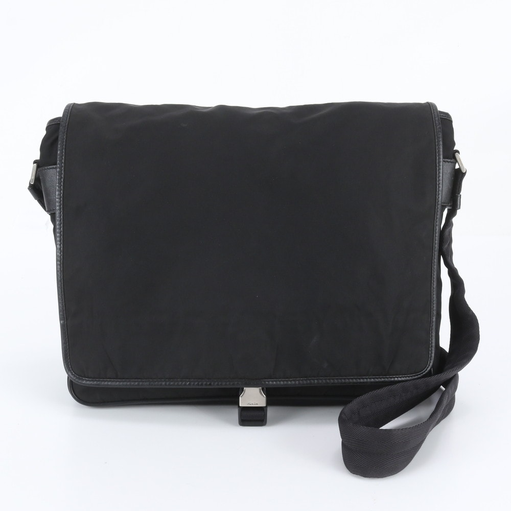 ■美品 プラダ テスート ナイロントライアングルロゴ 白タグ有