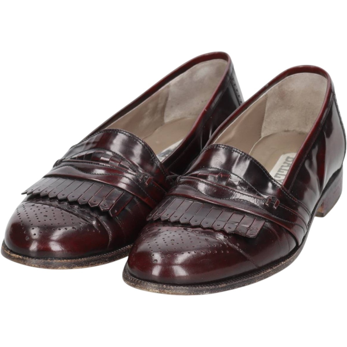 古着 バリー Bally メダリオン キルトローファー イタリア製 8D メンズ26.5cm相当/saa016069