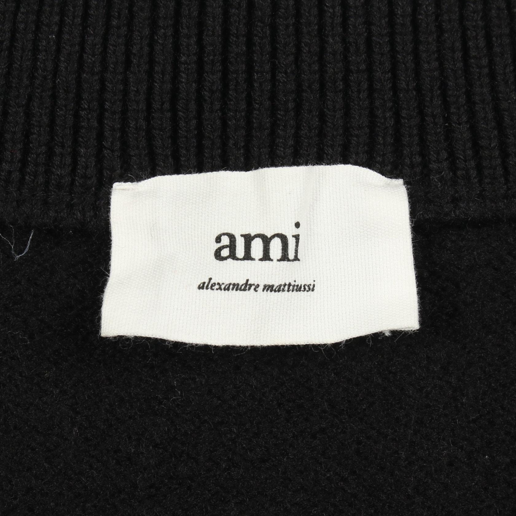 B (目立った傷や汚れなし)】アミ AMI ハートロゴ カーディガン 衣料品