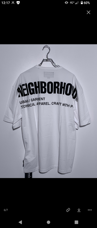 NEIGHBORHOOD Sheltech Crewneck SS-2 "White"