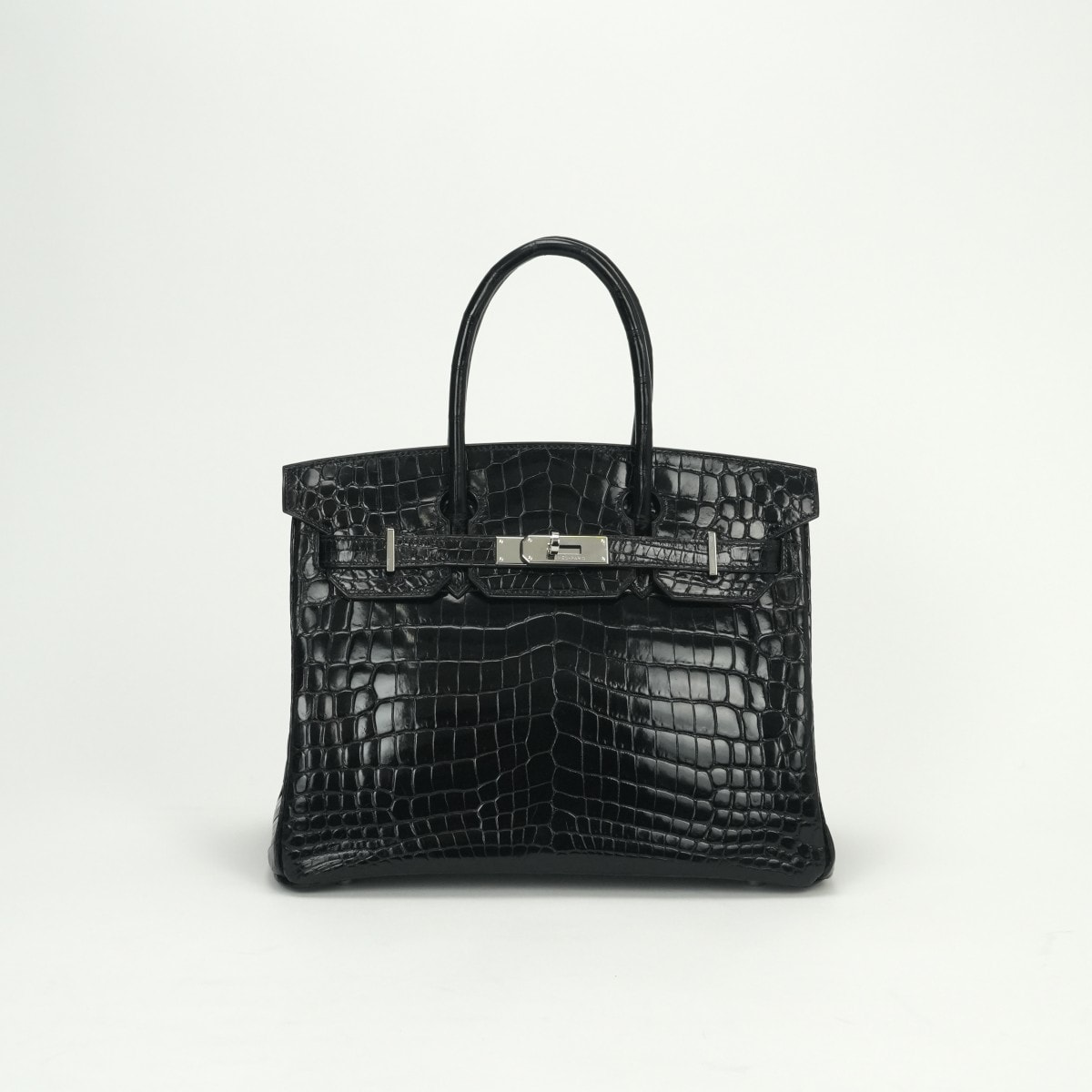 エルメス HERMES バーキン30 バーキン 30 バッグ トートバッグ ニロティカス クロコダイル ノワール Noir ブラック Black 黒 シルバー金具 ハンドバッグ