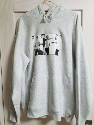 Supreme Classic Ad Hooded Sweatshirt "Grey"