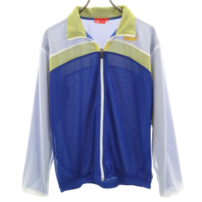 PUMA プーマ メッシュ トラックジャケット M ブルー