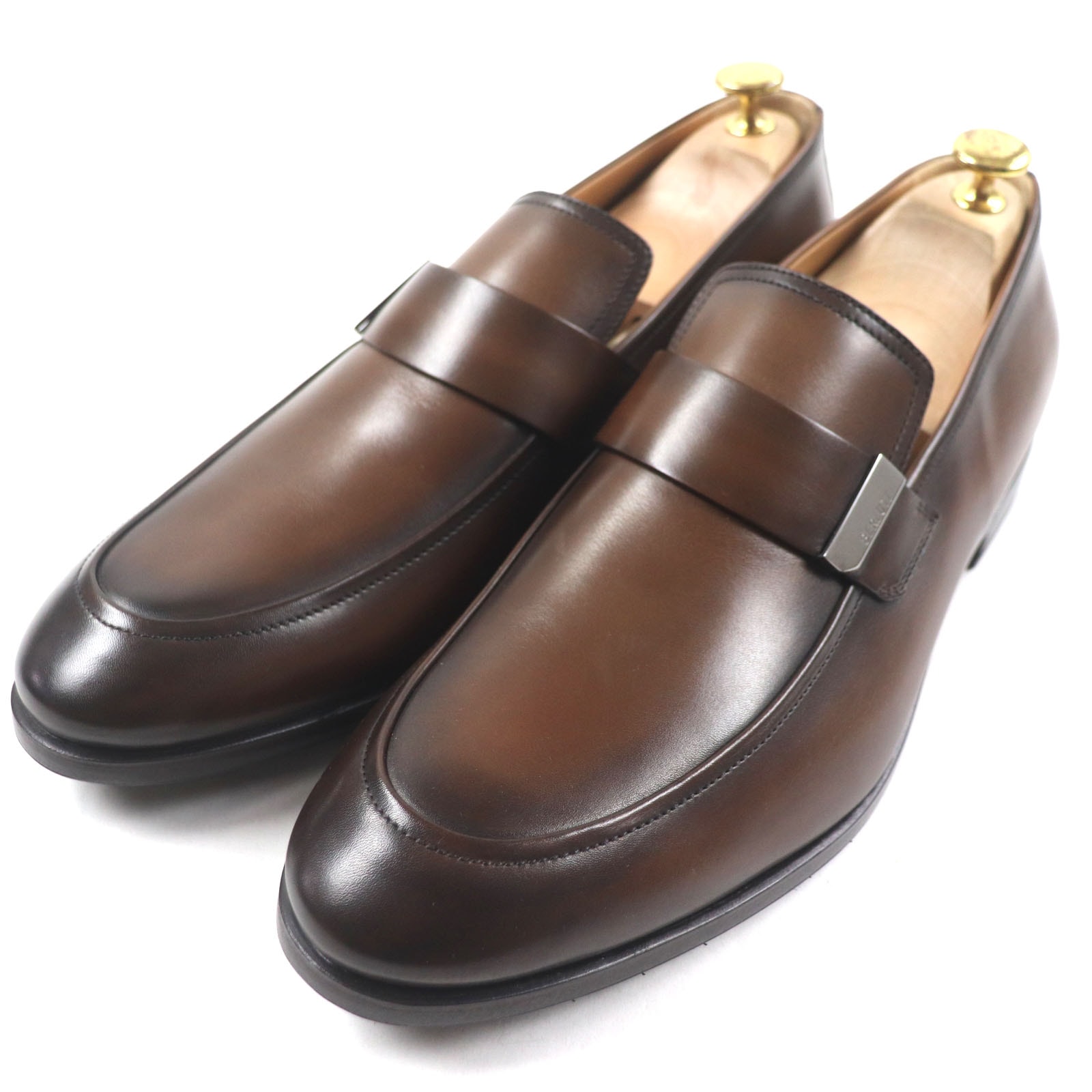未使用品 ベルルッティ ローファー リフレット ブラウン メンズ 9.5