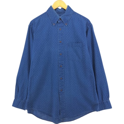 古着 ブルックスブラザーズ Brooks Brothers Madison 総柄 長袖 ボタンダウンシャツ メンズM相当/eaa571223