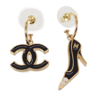 シャネル CHANEL ココマーク パンプスモチーフ ピアス GP フェイクパール ゴールド レディース【中古】【Aランク】