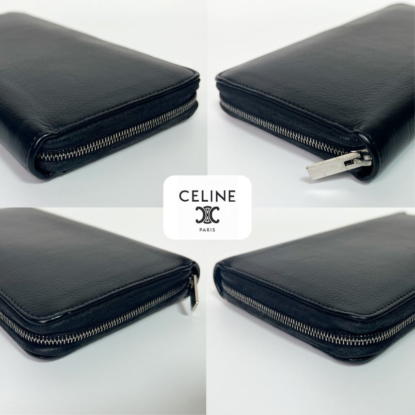 B (目立った傷や汚れなし)】超極美品 CELINE ラウンドファスナー B (目立った傷や汚れなし)】超極美品 CELINE ラウンドファスナー