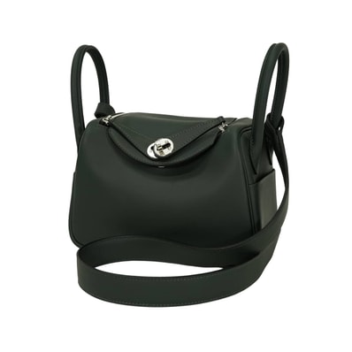 HERMES エルメス ショルダーバッグ リンディ ミニ 20 ヴェルソ ヴェールマングローブ/ヴェールモワイヤン スイフト シルバー金具 W刻印 新品未使用