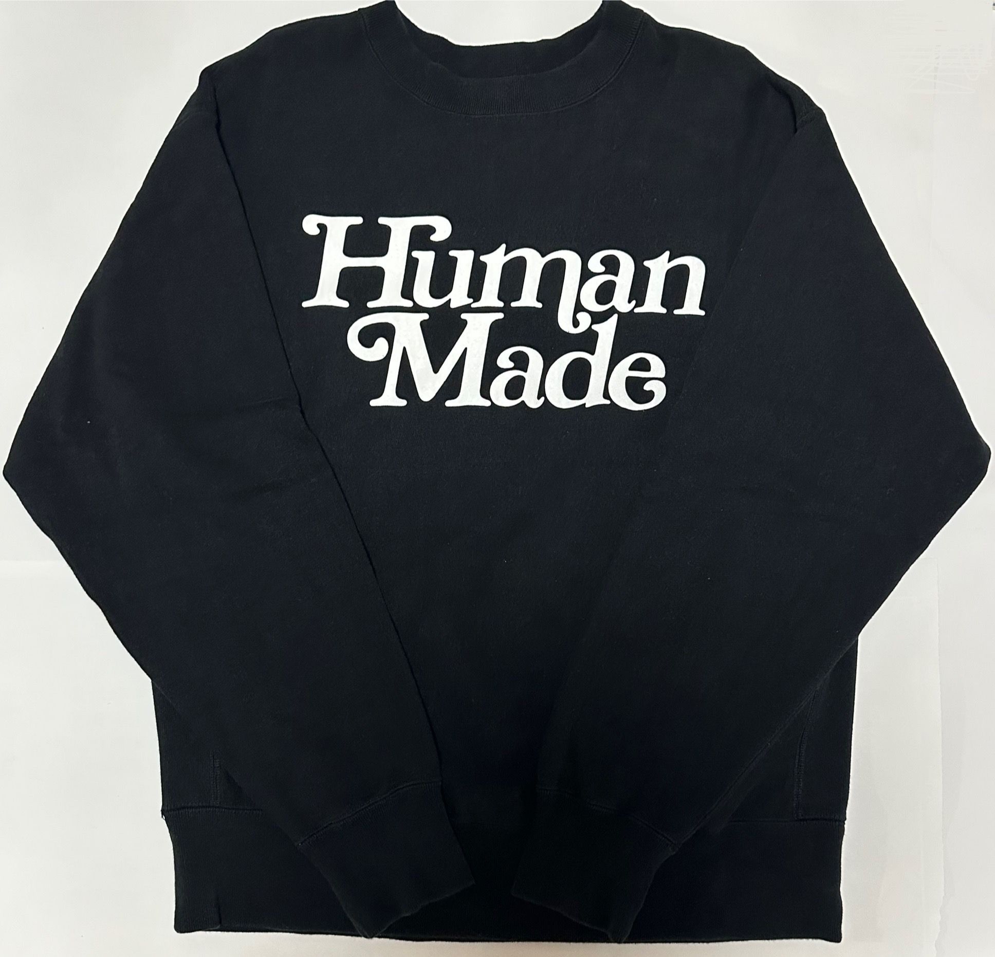 ヒューマンメイド x ガールズドントクライ クルー ネック スウェットシャツ "ブラック" / ヴェルディ