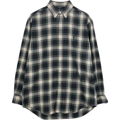 古着 ラルフローレン Ralph Lauren BLAKE 長袖 ボタンダウン フランネルシャツ メンズM相当/eaa677113