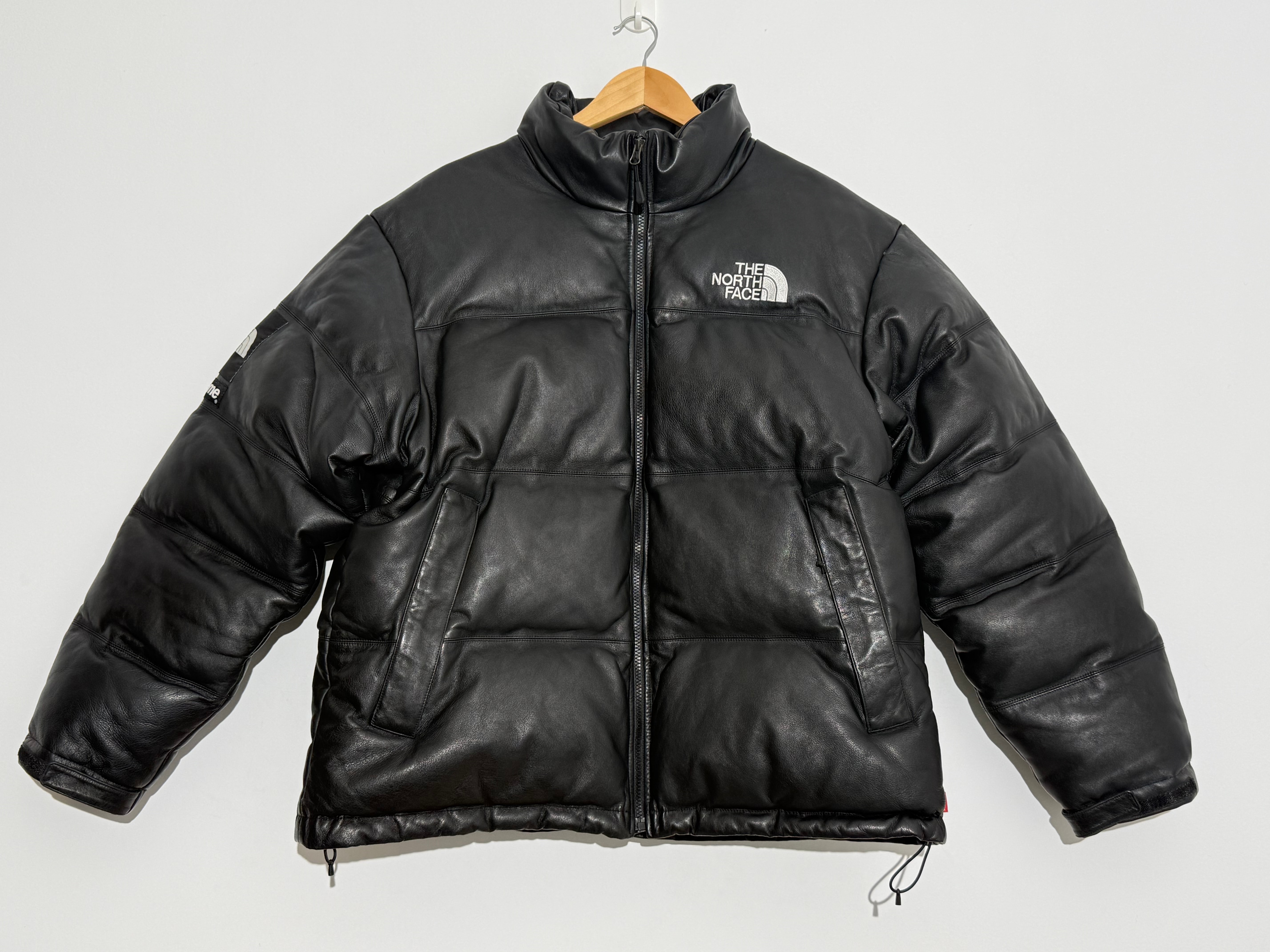 Supreme x The North Face Leather Nuptse Jacket "Black"