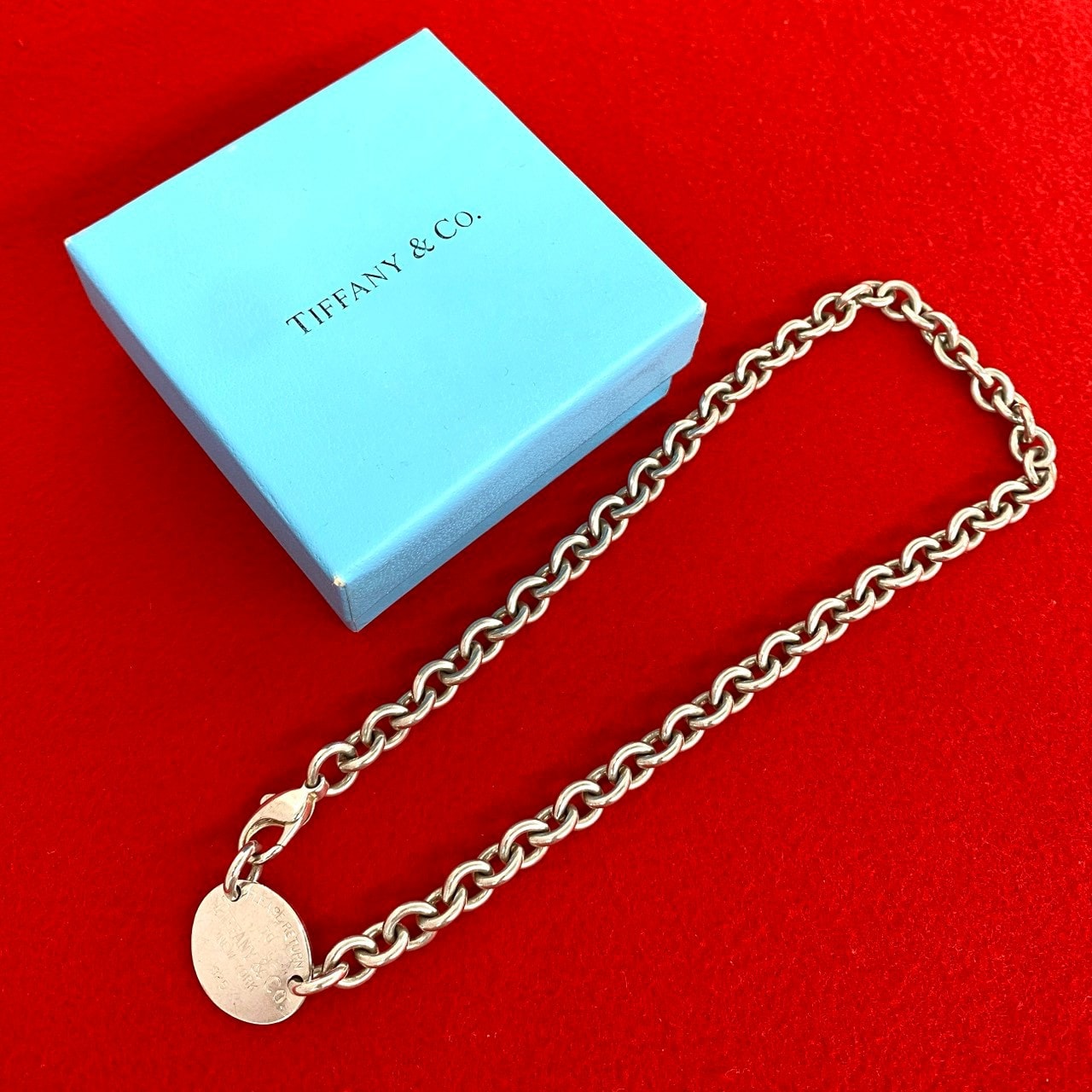 TIFFANY&Co. ティファニー リターントゥ オーバル ネックレス シルバー925 ネックレス シルバー
56176