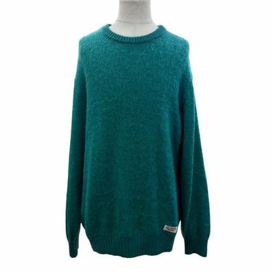 極美品 ワコマリア セーター グリーン メンズ XL