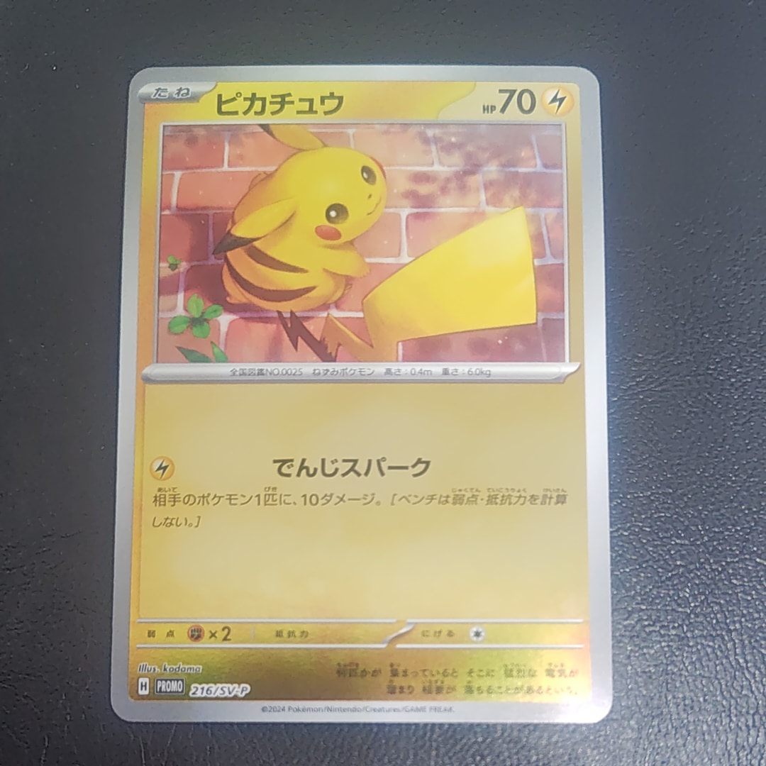 ピカチュウ P [SV-P 216](プロモカードパック「ポケカの夏がキタ!プロモカードGetキャンペーン!」)