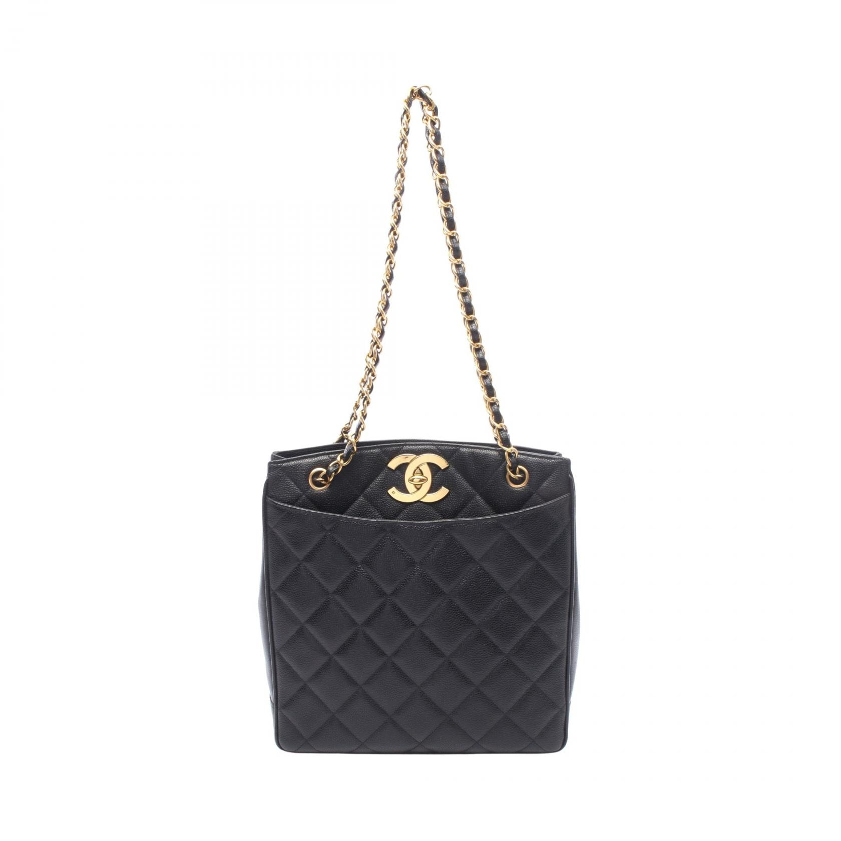 シャネル CHANEL マトラッセ トートバッグ バッグ キャビアスキン(グレインドカーフ) レディース ブラック系 【中古】