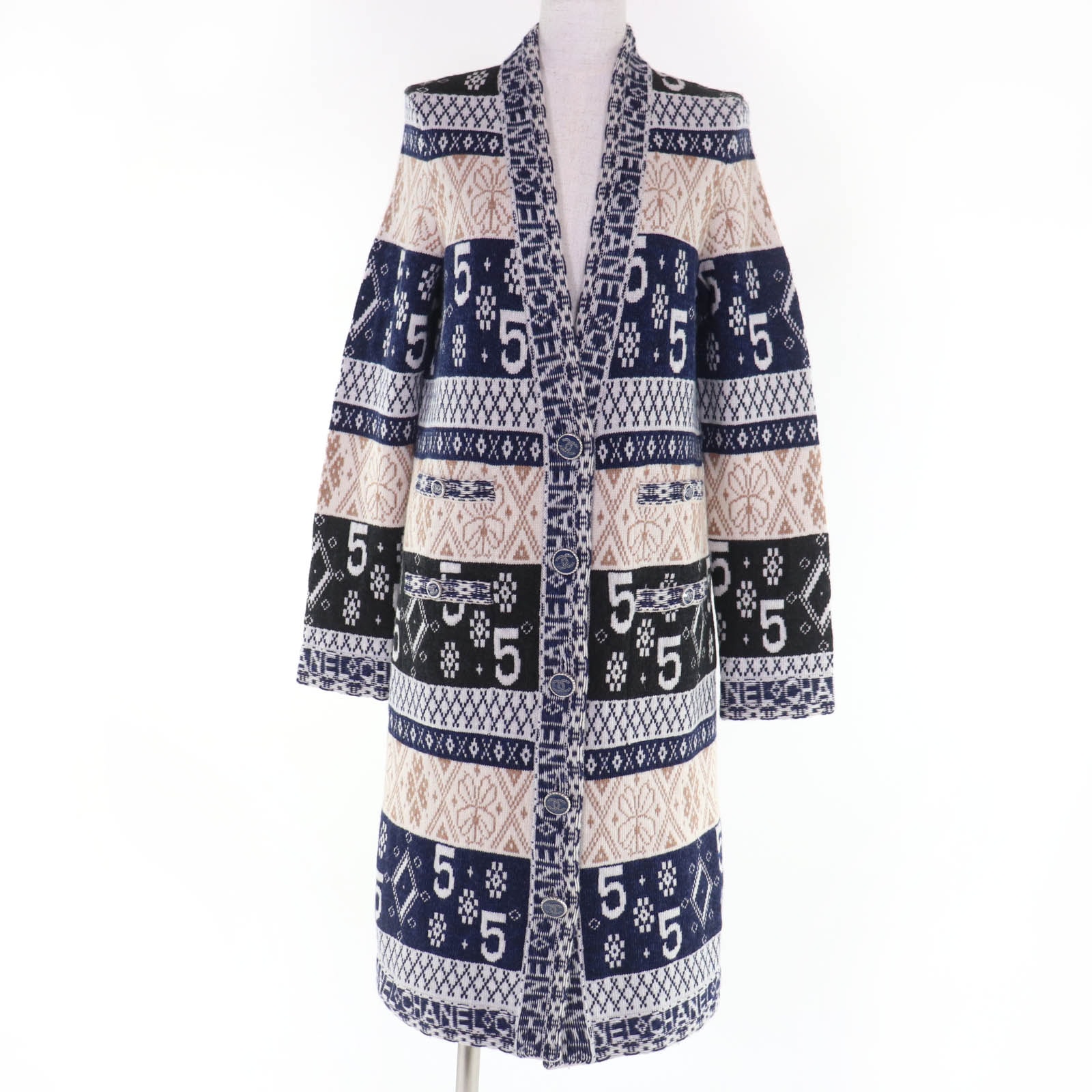 極美品 シャネル カーディガン レディース 38 P65175K60935