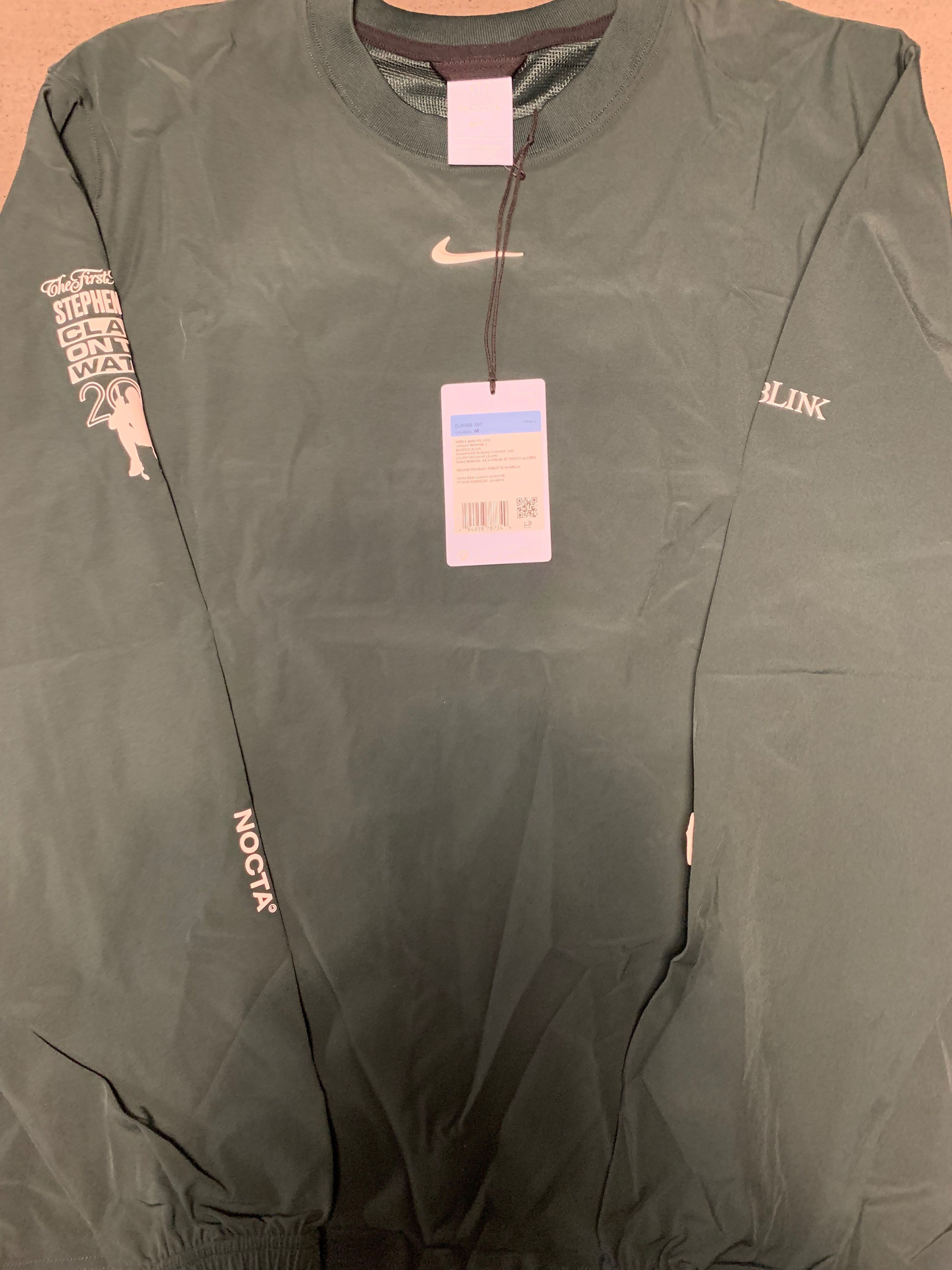 Nike NOCTA LONG SLEEVE WOVEN CREW "Pro Green"