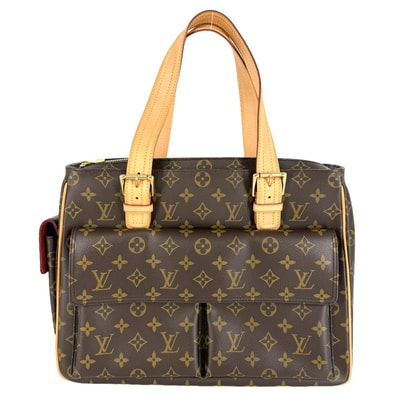 LOUIS VUITTON ルイヴィトン トートバッグ ミュルティプリシテ ハンドバッグ 肩掛け M51162 モノグラムキャンバス ブラウン 茶 ゴールド金具 レディース【中古品】
