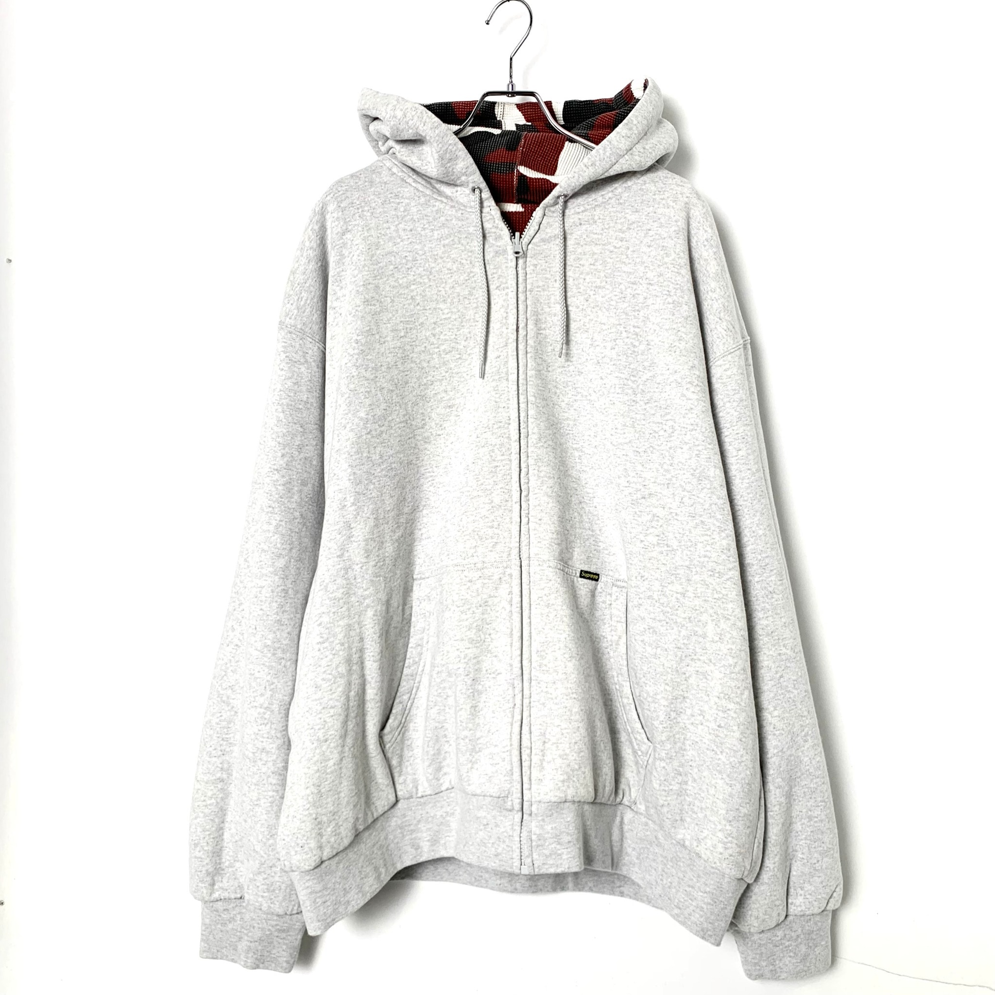 Supreme Reversible Work Zip Up Hooded Sweatshirt "Ash Grey"
