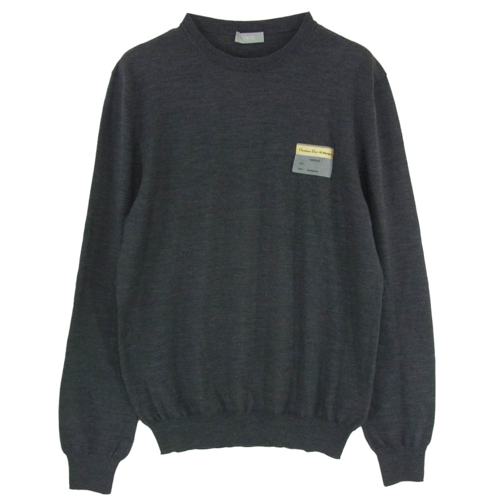 Dior ディオール 19AW 923M649AT938 ビジター パッチ クルーネック ニット グレー系 M【中古】