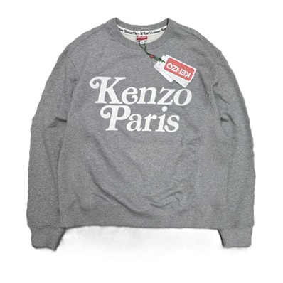 KENZO ケンゾー BY VERDY ヴェルディ クラシック トレーナー スウェット M コットン グレー メンズ【中古】
