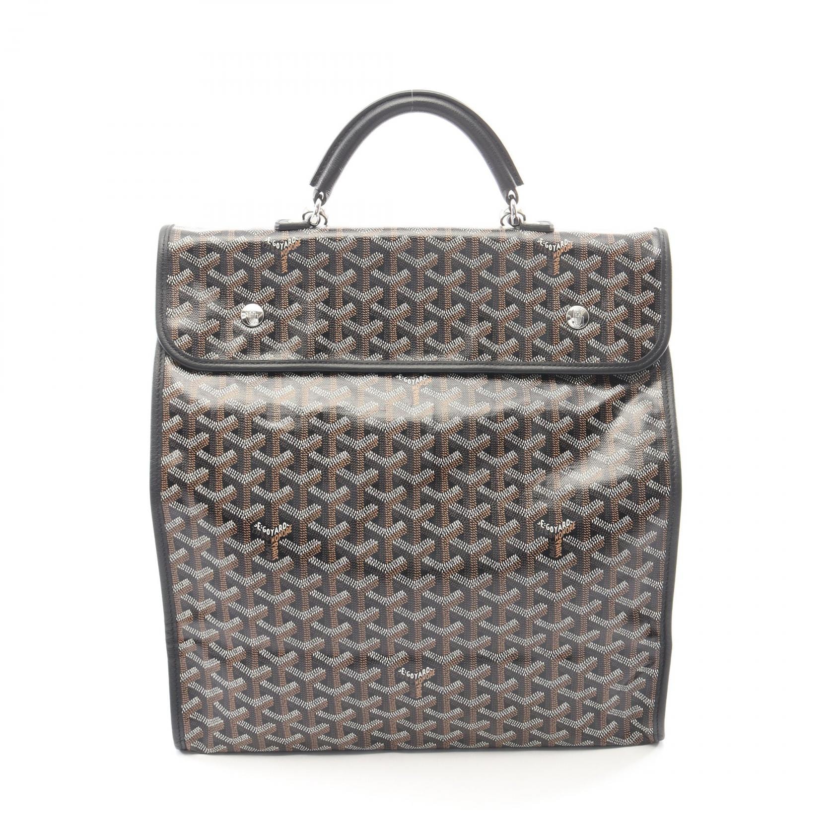 ゴヤール GOYARD サンレジェ リュックサック バックパック バッグ PVCコーティングキャンバス レザー レディース ブラック系 / マルチカラー 【中古】