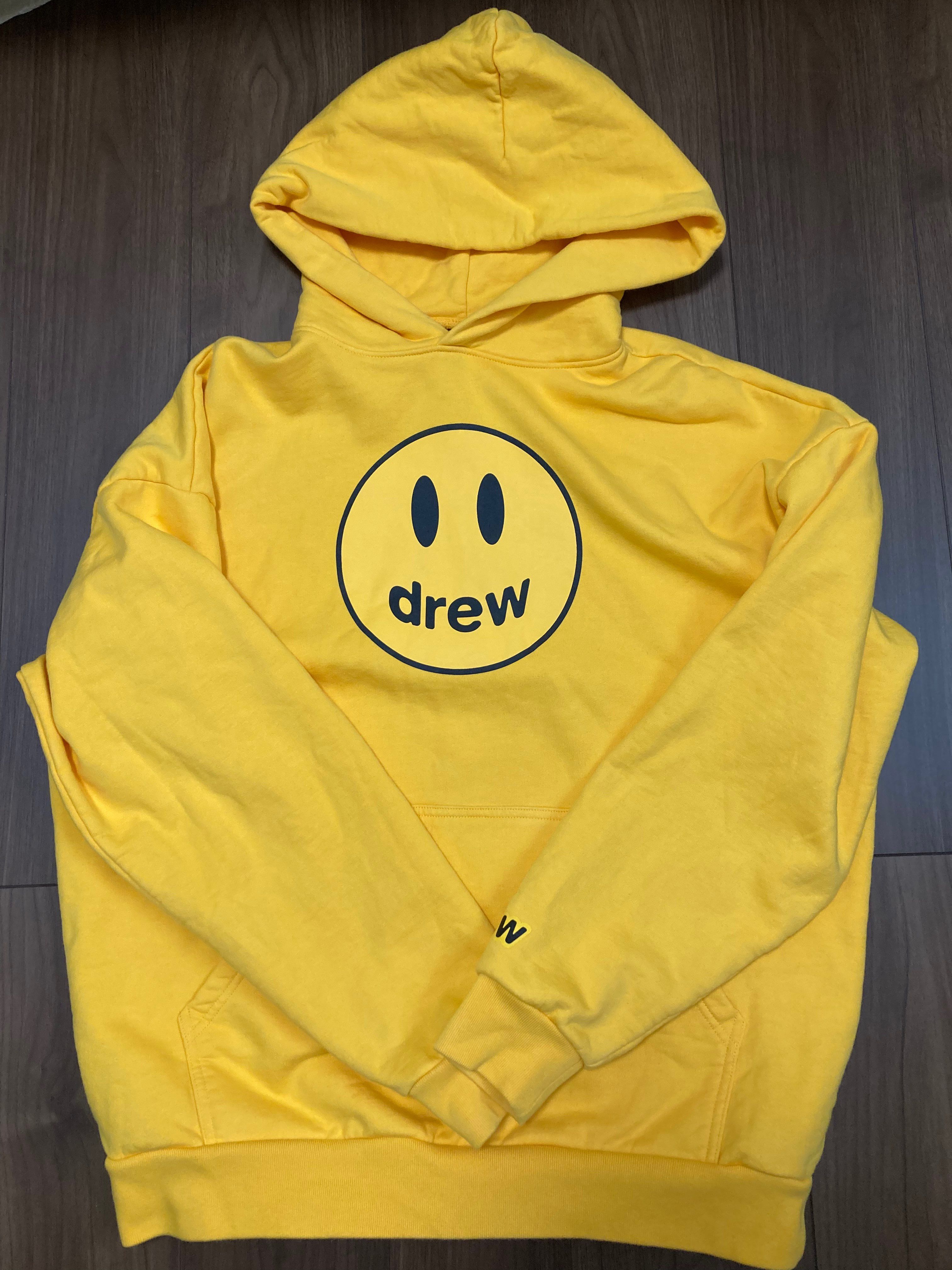 drew house mascot deconstructed hoodie "Light Yellow"