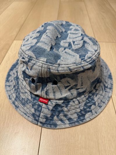 Supreme Fat Tip Jacquard Denim Crusher "Blue"