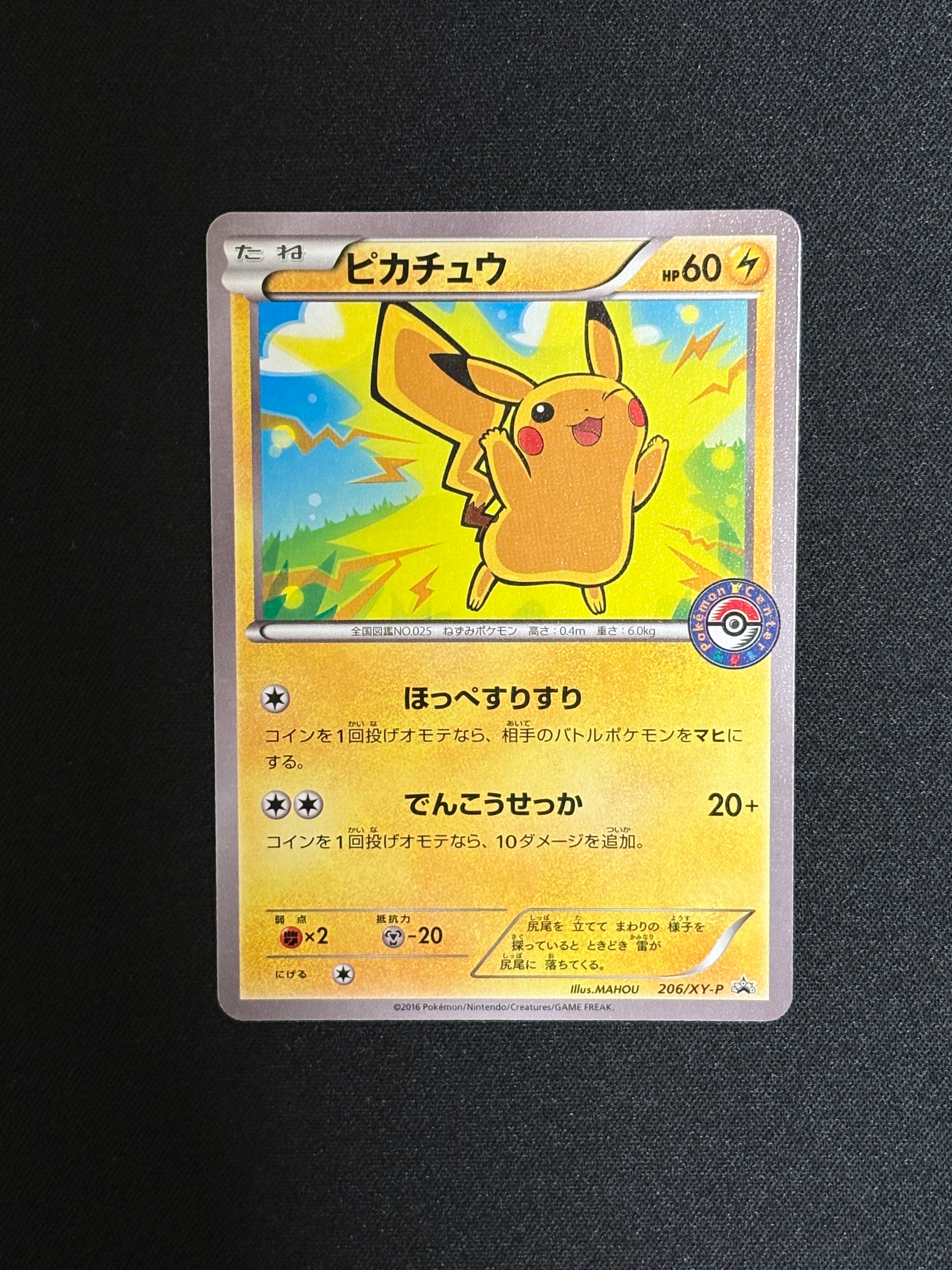 ピカチュウ P [XY-P 206](スペシャルBOX「メガリザードンXのポンチョを着たピカチュウ・メガリザードンYのポンチョを着たピカチュウ」)